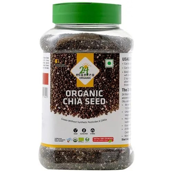 Chia Seeds | By 24 Mantra Organic | 12.35 Oz | 0.77 lbs