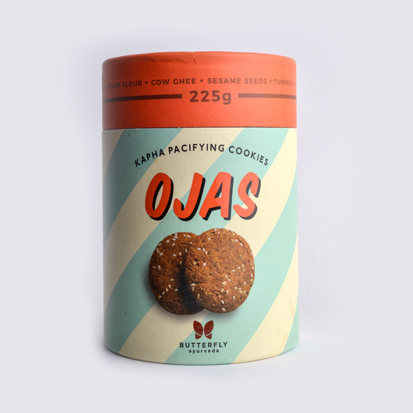 Ojas - Kapha Balancing Cookies For Metabolism and Immunity  | By  Butterfly Ayurveda  |  7.94 oz  |  0.5lbs