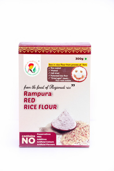 Red Rice Flour - 300 g   |  By  Rampura Organics | 10.58  oz   | 0.66 lbs