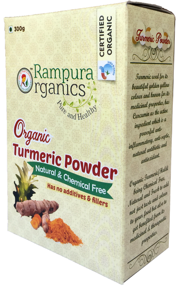 Turmeric Powder - 300 g  |  By   Rampura Organics | 10.58  oz   | 0.66 lbs