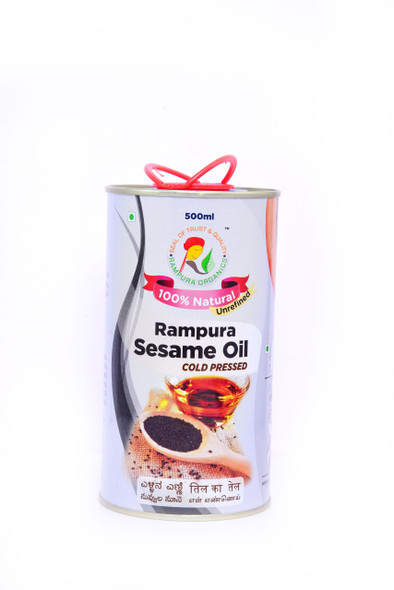 Sesame Oil - 500 ml  |  By   Rampura Organics | 16.91  floz  | 0.13 gal