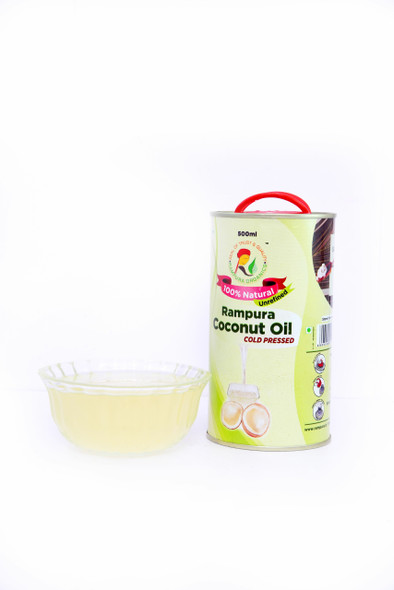 Coconut Oil - 500 ml  |  By   Rampura Organics | 16.91  floz  | 0.13 gal