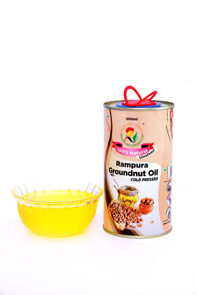 Groundnut Oil - 500 ml  |  By   Rampura Organics | 16.91  floz  | 0.13 gal