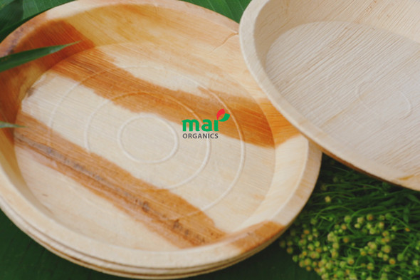 Areca leaf round plate RP250  |  BY M.A.I Organics|FOR USA | 40.56 oz   |  2.54 lbs