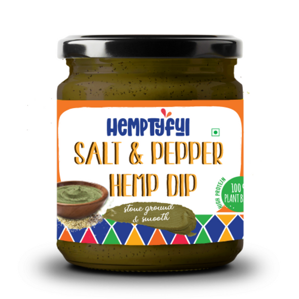 Salt & Pepper Hemp Dip| By Hemptyful | 6.35 oz | 453.6 lbs