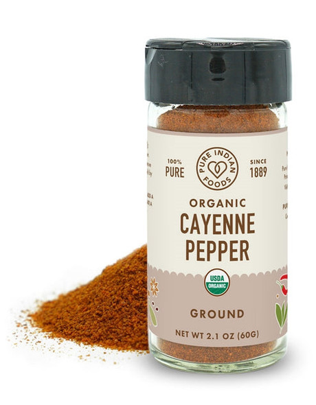 Cayenne Red chili pepper ground | By Pure Indian Foods | 11 oz