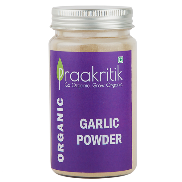 Organic Garlic Powder  | By Praakritik | 3.53oz | 0.22lbs