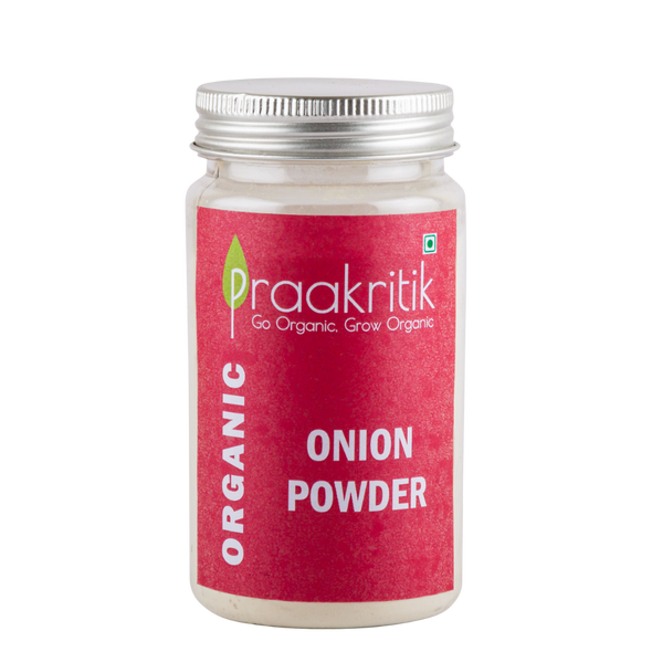Organic Onion Powder  | By Praakritik | 3.53oz | 0.22lbs