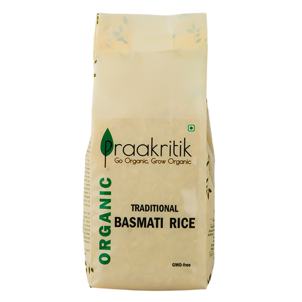 Organic Basmati Rice  | By Praakritik | 17.64oz | 1.1lbs