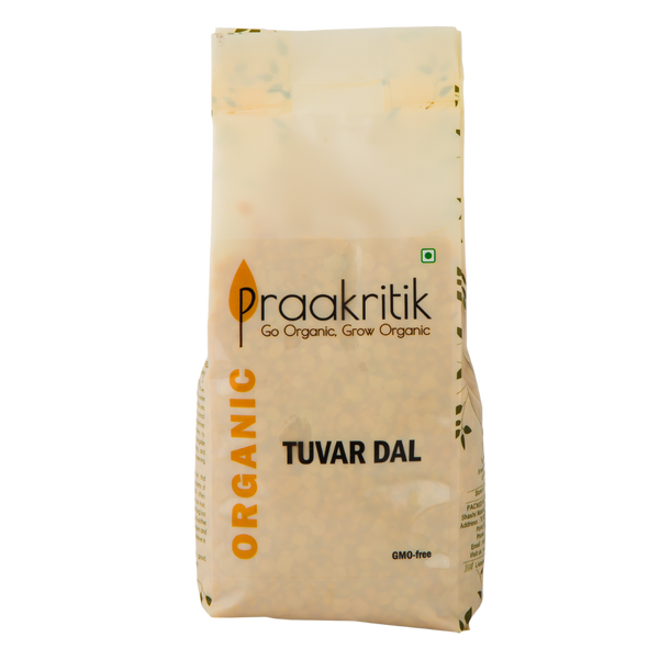 Organic Tuvar Dal  | By Praakritik | 17.64oz | 1.1lbs