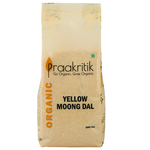 Organic Yellow Moong Dal  | By Praakritik | 17.64oz | 1.1lbs