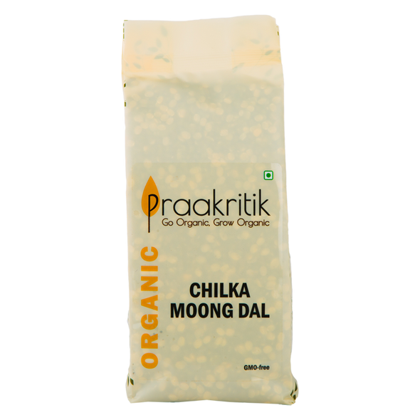 Organic Chilka Hara Moong  | By Praakritik | 17.64oz | 1.1lbs
