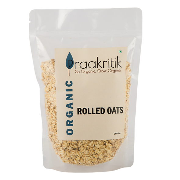 Organic Rolled Oats  | By Praakritik | 17.64oz | 1.1lbs