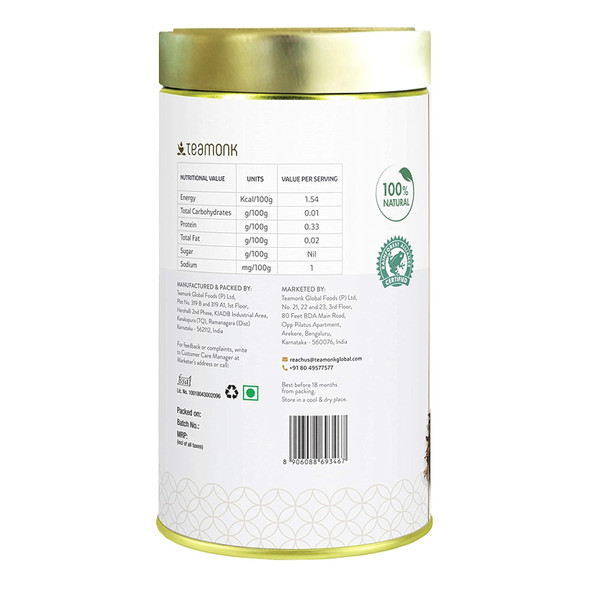 Teamonk - Kimaya White Tea (Makes 75 Cups Of White Tea) | Usda Certified Organic Darjeeling Tea, Loose Leaves - 150 Gm|5.28Oz|0.33lbs