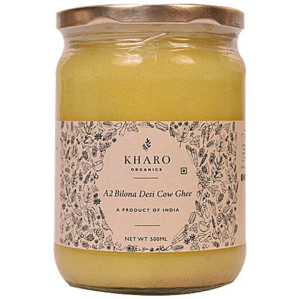 A2 Bilona Desi Cow Ghee - Organic, Natural & Pure, Boosts Immunity|17.6Oz|1.1lbs