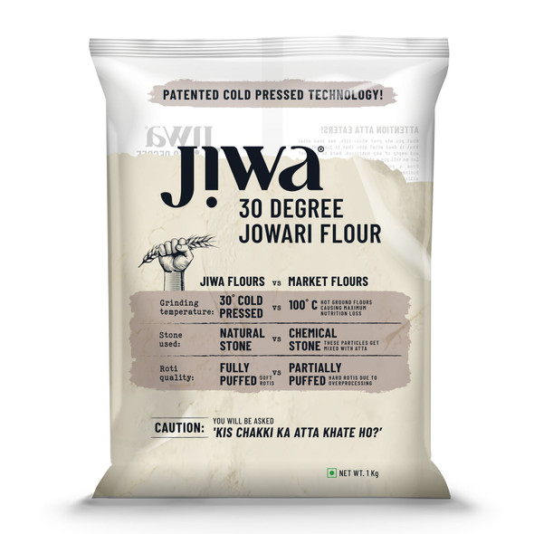 Natural Jowari/Sorghum Flour - 100% Natural & Gluten Free|35.2Oz|2.2lbs