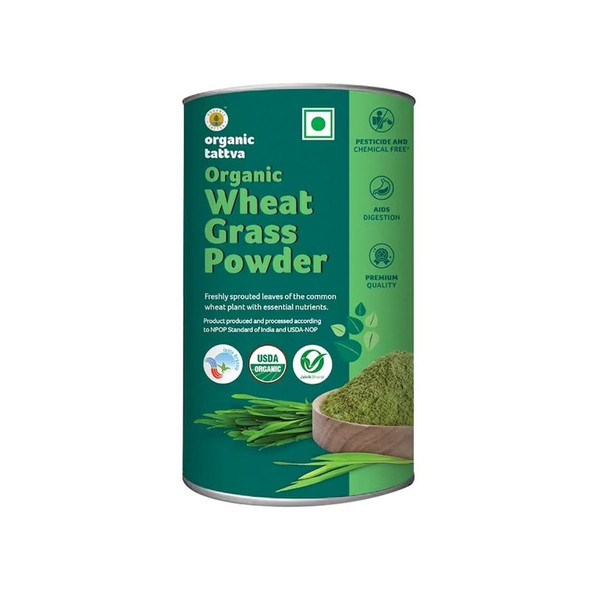 Organic Tattva Organic Wheat Grass Powder|3.52Oz|0.22lbs