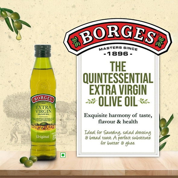 Borges Extra Virgin Olive Oil | 250 ml | 8.45 fl oz [Fittuber Recs]