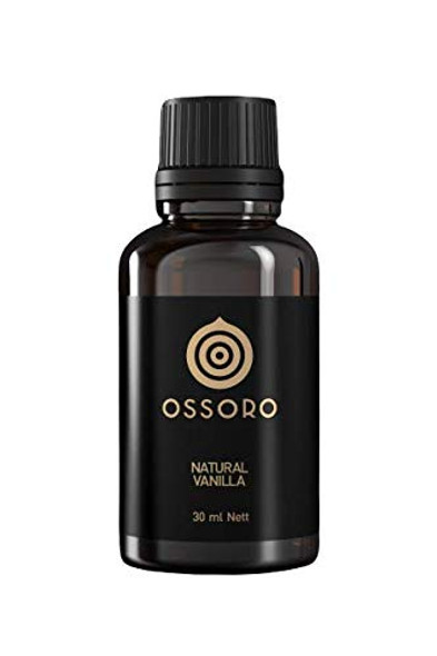 Ossoro Natural (Real) Vanilla Flavour Essence, Real Vanilla Extract/ Glass Bottle | 30ml | 1.01 fl oz [Fittuber Recs]