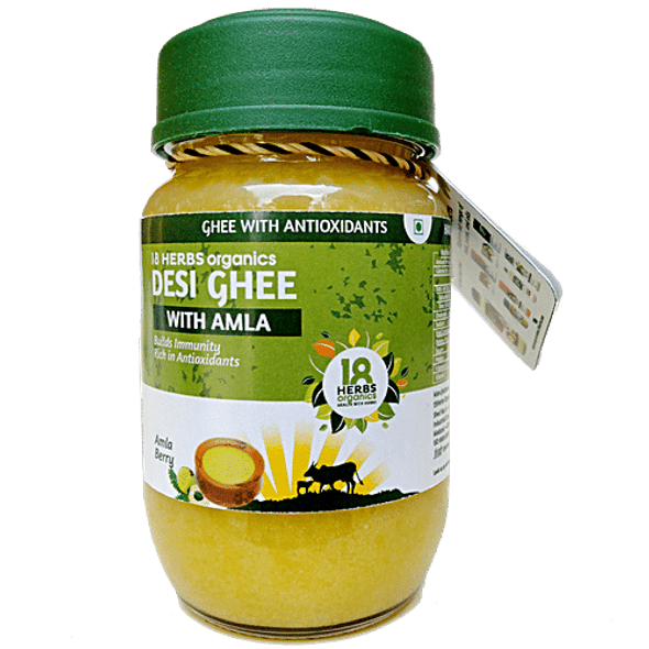 18 Herbs Organics Desi Ghee/Tuppa with Amla|200 ml