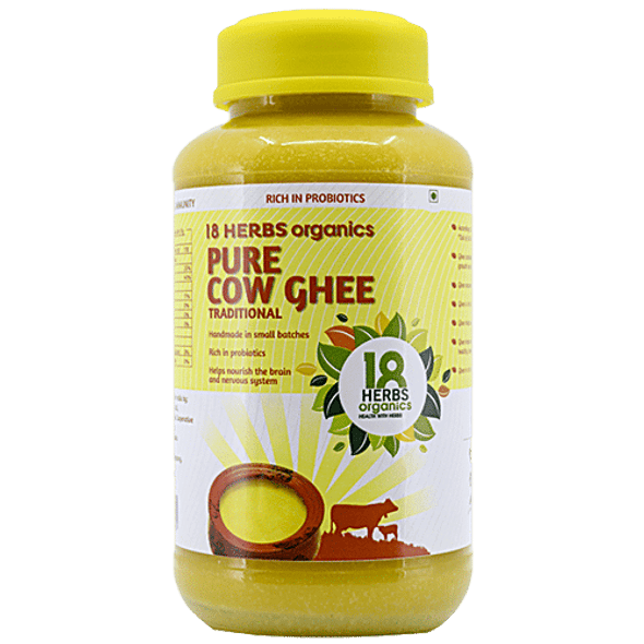 18 Herbs Organics Pure Cow Ghee/Tuppa|500 ml