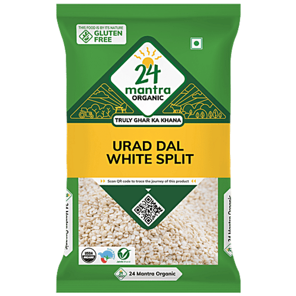 24 Mantra Organic Urad Dal White Split|500 g
