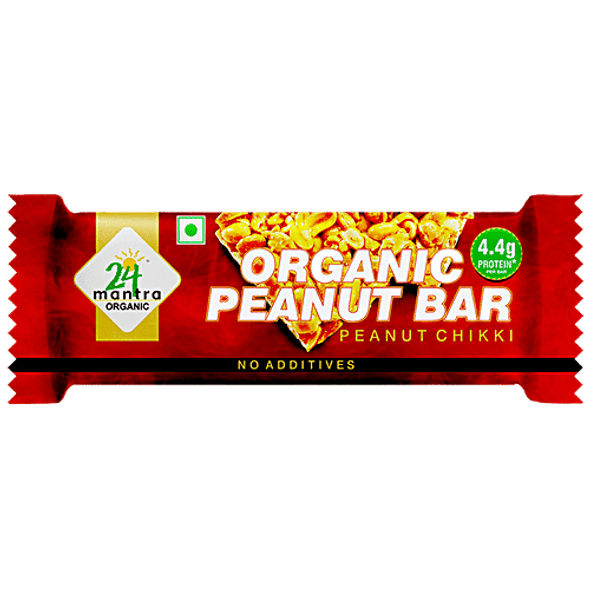 24 Mantra Organic Peanut Jaggery Chikki|33 g 24 Mantra Organic Peanut Jaggery Chikki|33 g