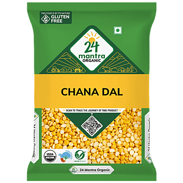24 Mantra Organic Organic - Chana Dal/Kadale Bele|1 kg