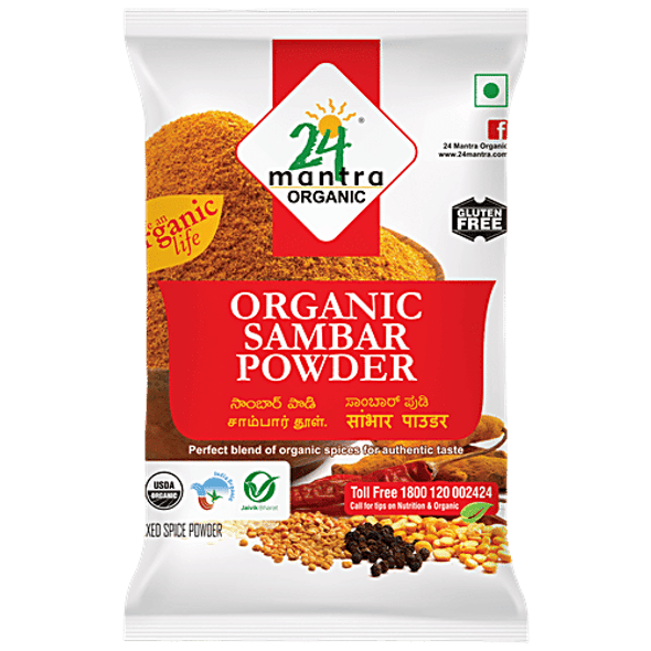 24 Mantra Organic Sambar Powder|100 g