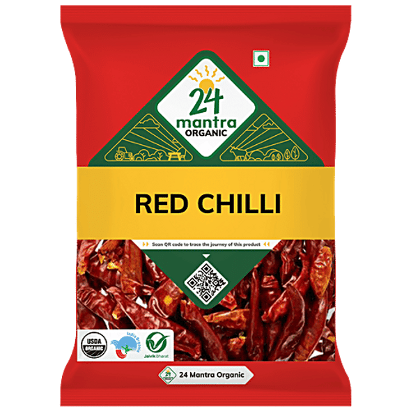 24 Mantra Organic Red Chilli|100 g 24 Mantra Organic Red Chilli|100 g