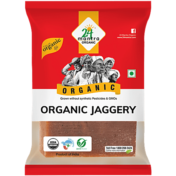 24 Mantra Organic Organic - Jaggery/Bella|450 g 24 Mantra Organic Organic - Jaggery/Bella|450 g