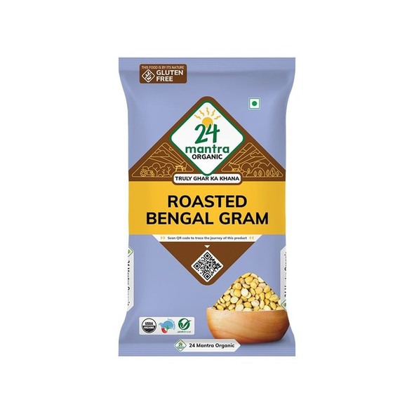 24 Mantra Organic Bengal Roasted Gram Dal / Channa Dal|500 g