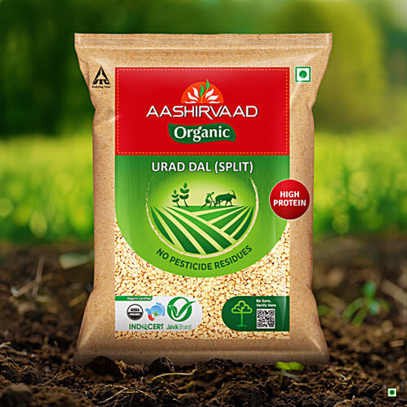 Aashirvaad Nature's Super Foods Organic Urad Dal Split/Uddina Bele|1 kg