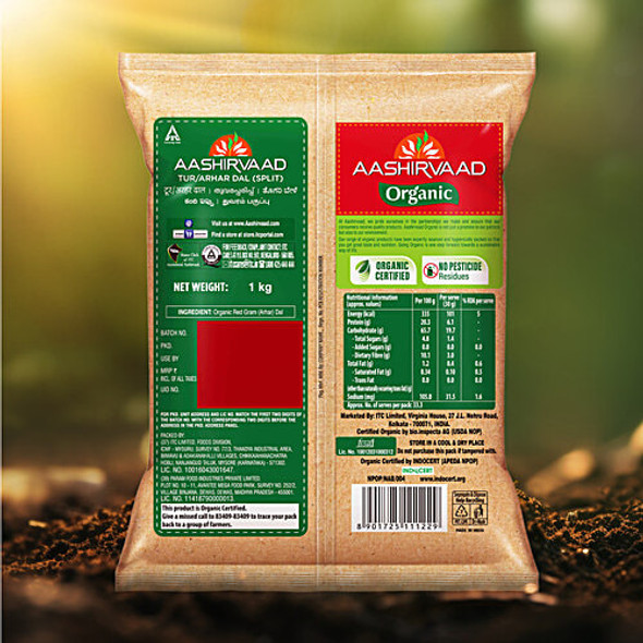 Aashirvaad Organic Arhar/Tur Dal|1 kg