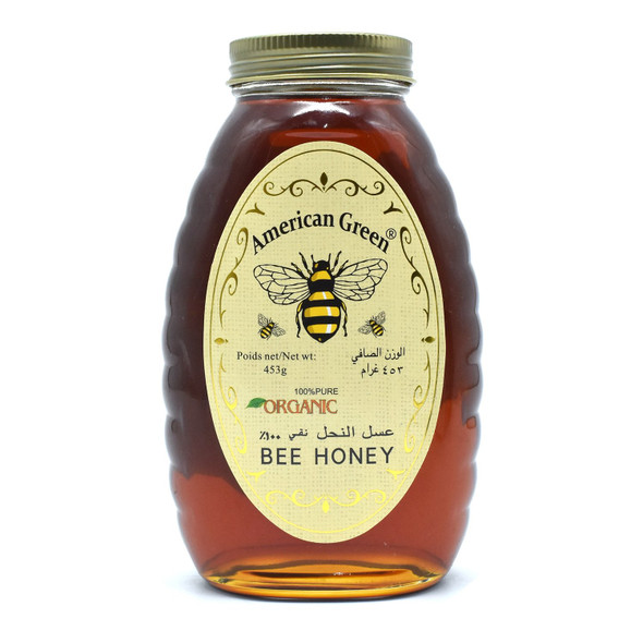 American Green Organic Bee Honey - 453g