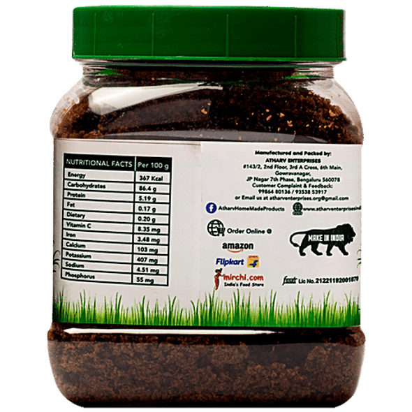 Atharv Home Made Products Organic Jaggery Powder - Natural Sweetener, Chemical Free|500 g