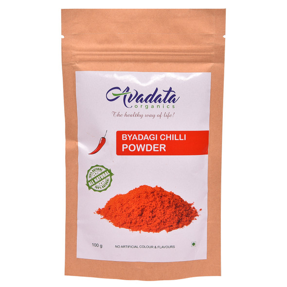 AVADATA ORGANICS Byadagi Chilli Powder|100 g AVADATA ORGANICS Byadagi Chilli Powder|100 g