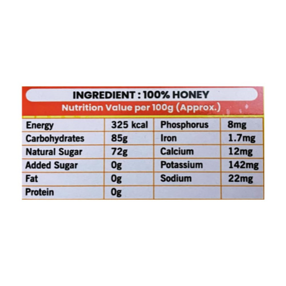 Baiso Organics Raw Tulsi Honey | Unprocessed & Pure | Boosts Immunity & Supports Respiratory Health | Naturally Sourced (500g)
