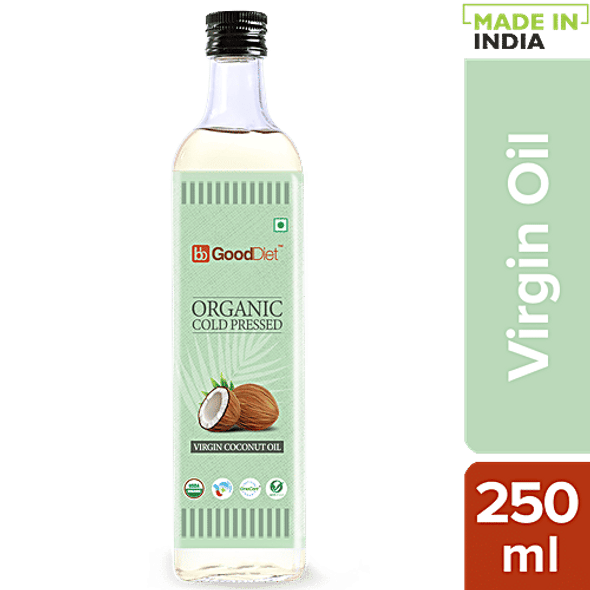 bb Gooddiet Organic Cold Pressed Virgin Coconut Oil|250 ml