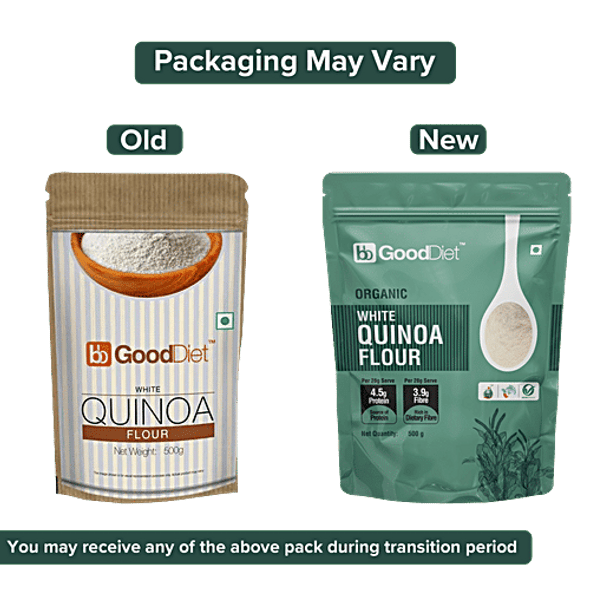 bb Gooddiet Organic White Quinoa Flour|500 g bb Gooddiet Organic White Quinoa Flour|500 g