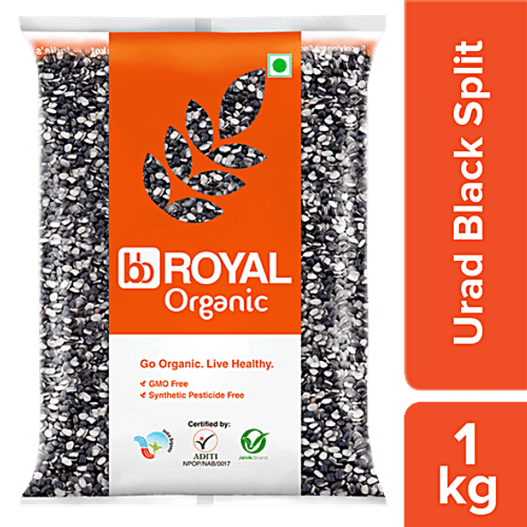 bb Royal Organic - Urad Dal/Uddina Bele, Black (Split)|1 kg