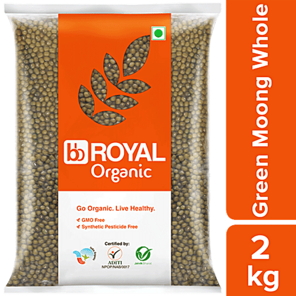 bb Royal Organic - Green Moong Whole/Hesaru Kaalu|2 kg