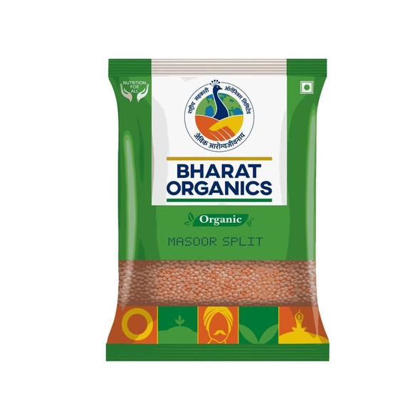 Bharat Organics - Organic Masoor Dal|500 g Bharat Organics - Organic Masoor Dal|500 g