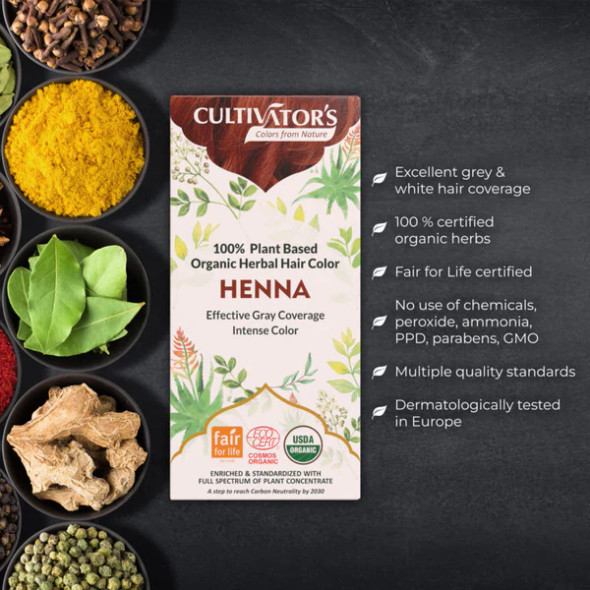 Cultivators Organic Hair Color Henna|100 g Cultivators Organic Hair Color Henna|100 g