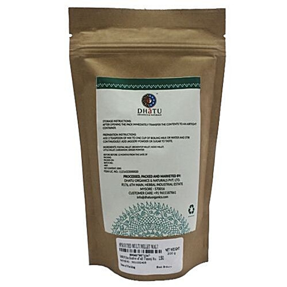 Dhatu Organics & Naturals Sprouted Multi Millet Malt - 100% Natural|200 g