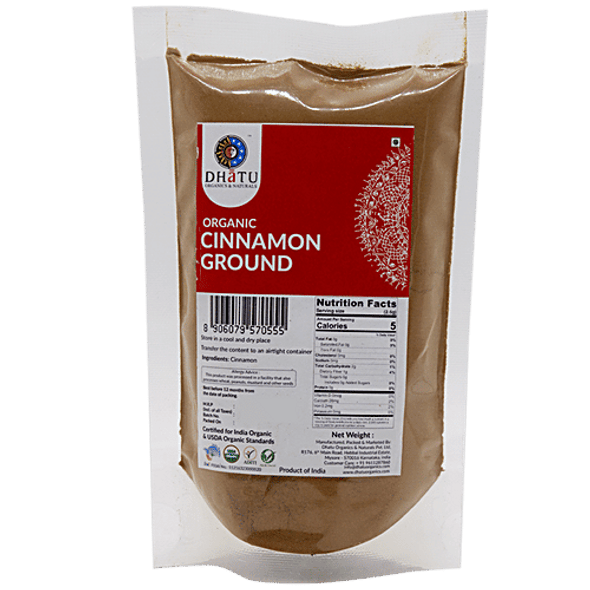 Dhatu Organics & Naturals Powder - Organic Cinnamon|100 g
