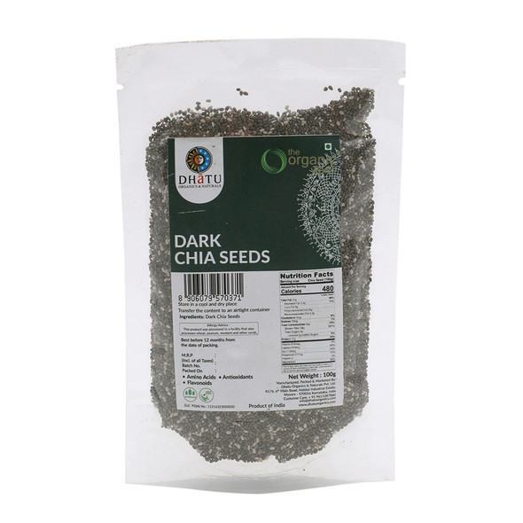 DHATU ORGANICS & NATURALS Chia Seeds|100 g DHATU ORGANICS & NATURALS Chia Seeds|100 g