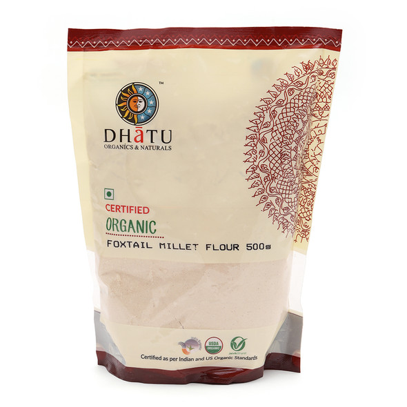 DHATU ORGANICS & NATURALS Foxtail Millet Flour|500 g DHATU ORGANICS & NATURALS Foxtail Millet Flour|500 g