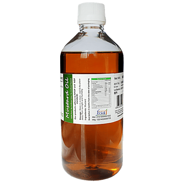 Earthon Organic Mustard Oil/Rai Ka Tel|500 ml