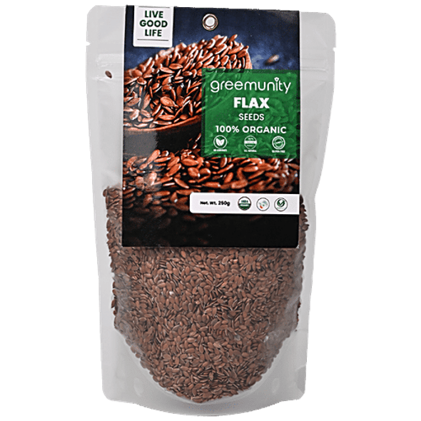 Greemunity Organic Flax Seeds|250 g Greemunity Organic Flax Seeds|250 g
